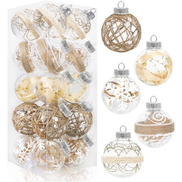 20PCS Christmas Ball Ornaments 70mm/2.76